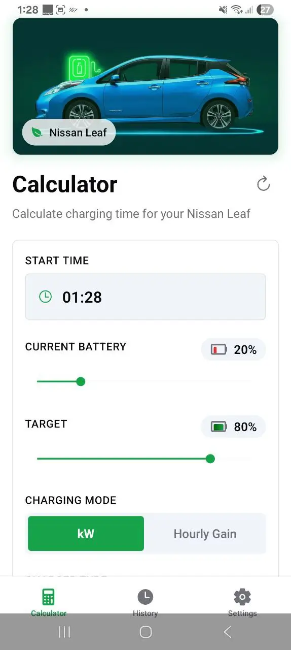 LeafVolts App Screenshot